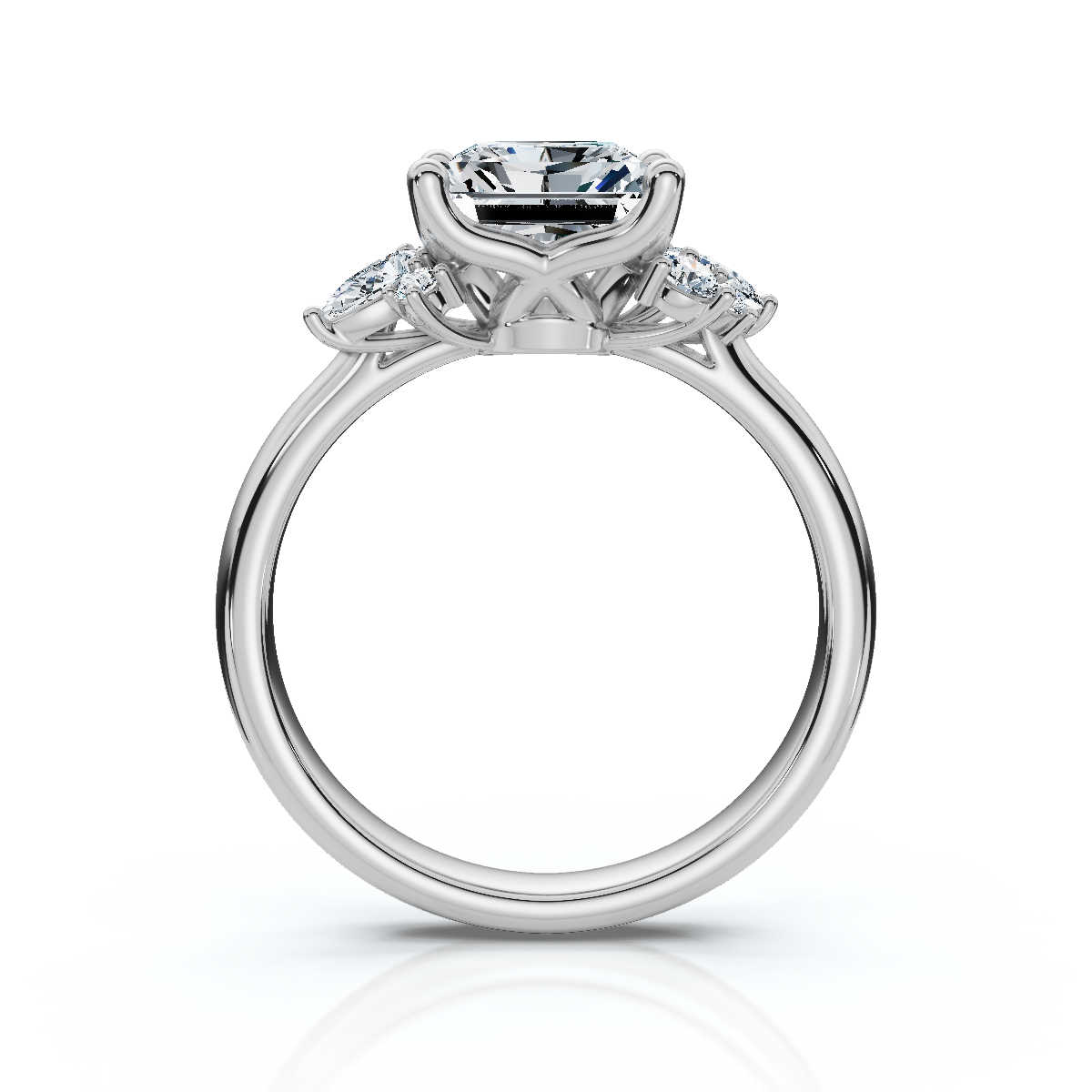 14K White Gold Idoya Nature Inspired Lab Grown Diamond Ring (1/3 ct. tw)