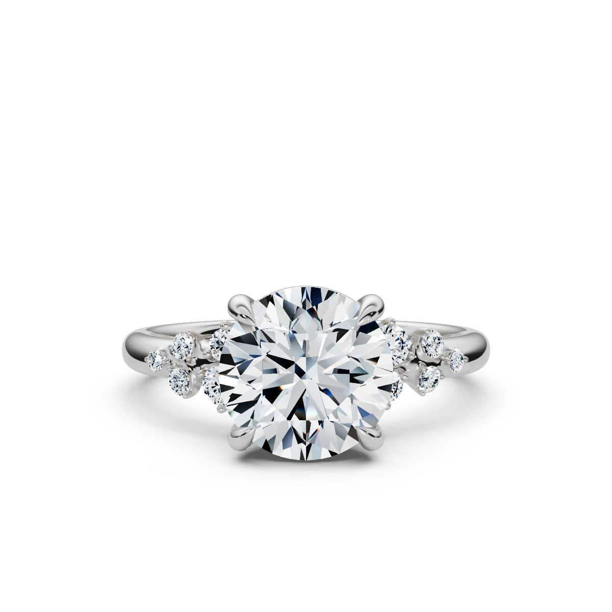 14K White Gold Lalika Accents Lab Grown Diamond Ring (1/6 ct. tw)
