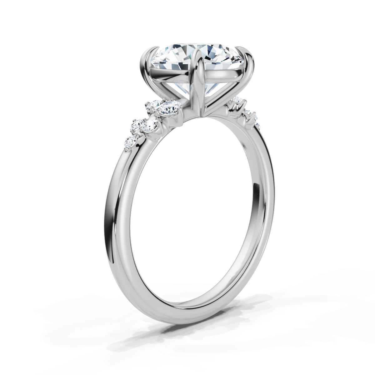 14K White Gold Lalika Accents Lab Grown Diamond Ring (1/6 ct. tw)