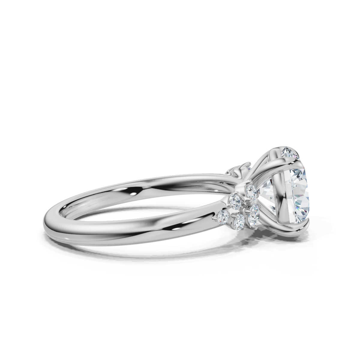 14K White Gold Lalika Accents Lab Grown Diamond Ring (1/6 ct. tw)