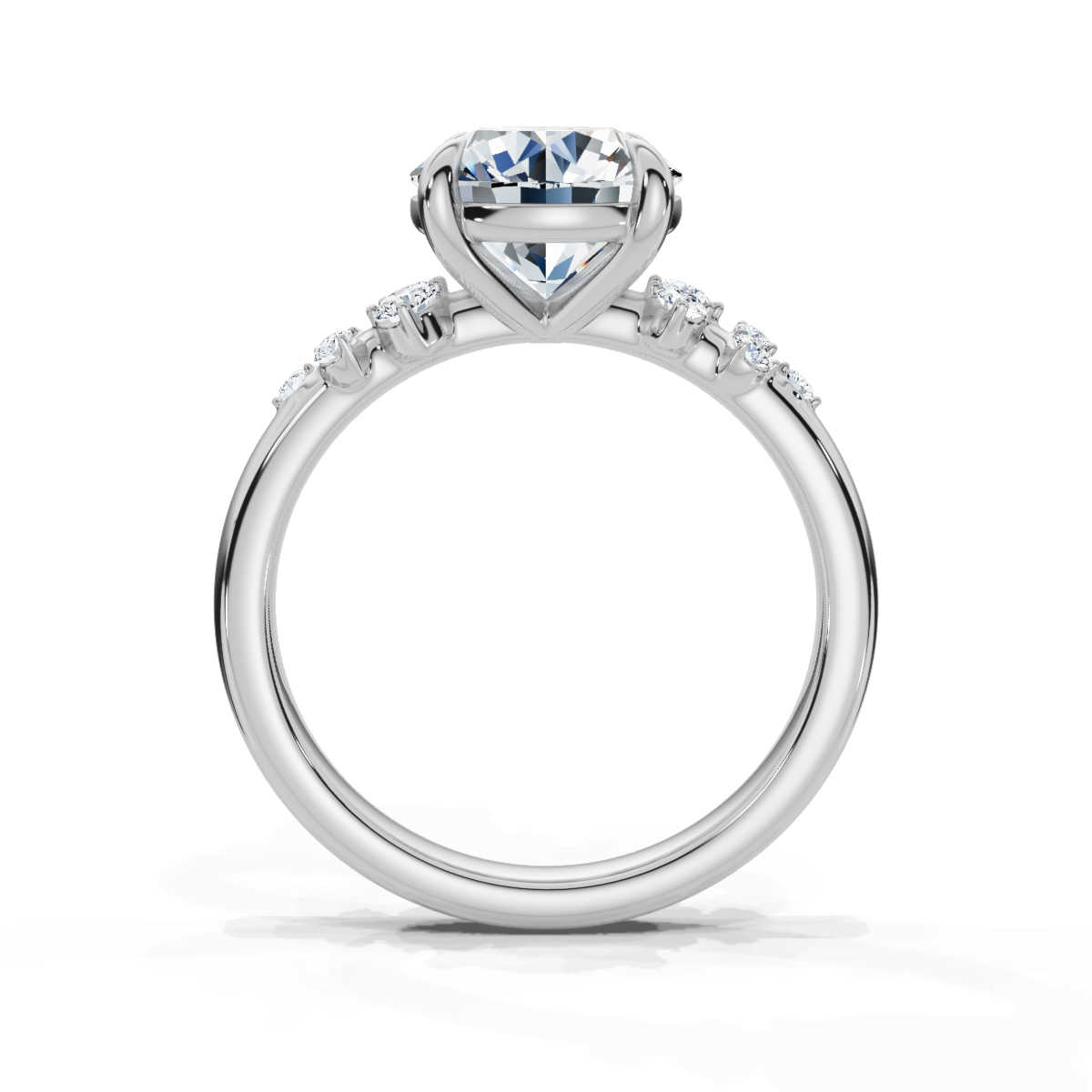 14K White Gold Lalika Accents Lab Grown Diamond Ring (1/6 ct. tw)