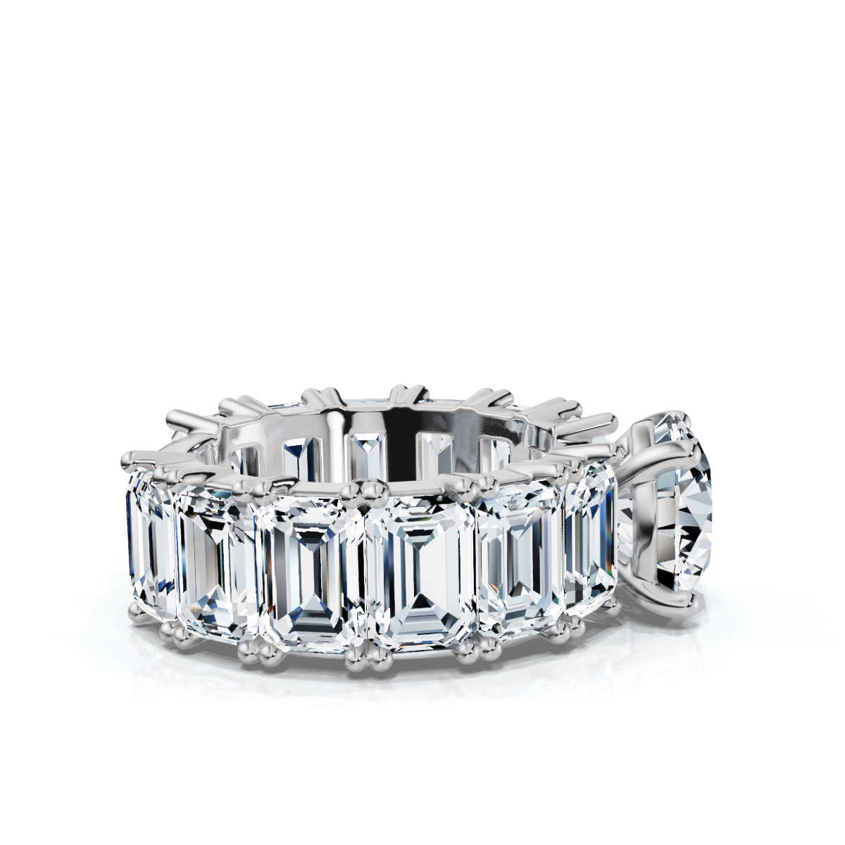 14K White Gold Zahara Accents Lab Grown Diamond Ring (9.00 ct. tw)