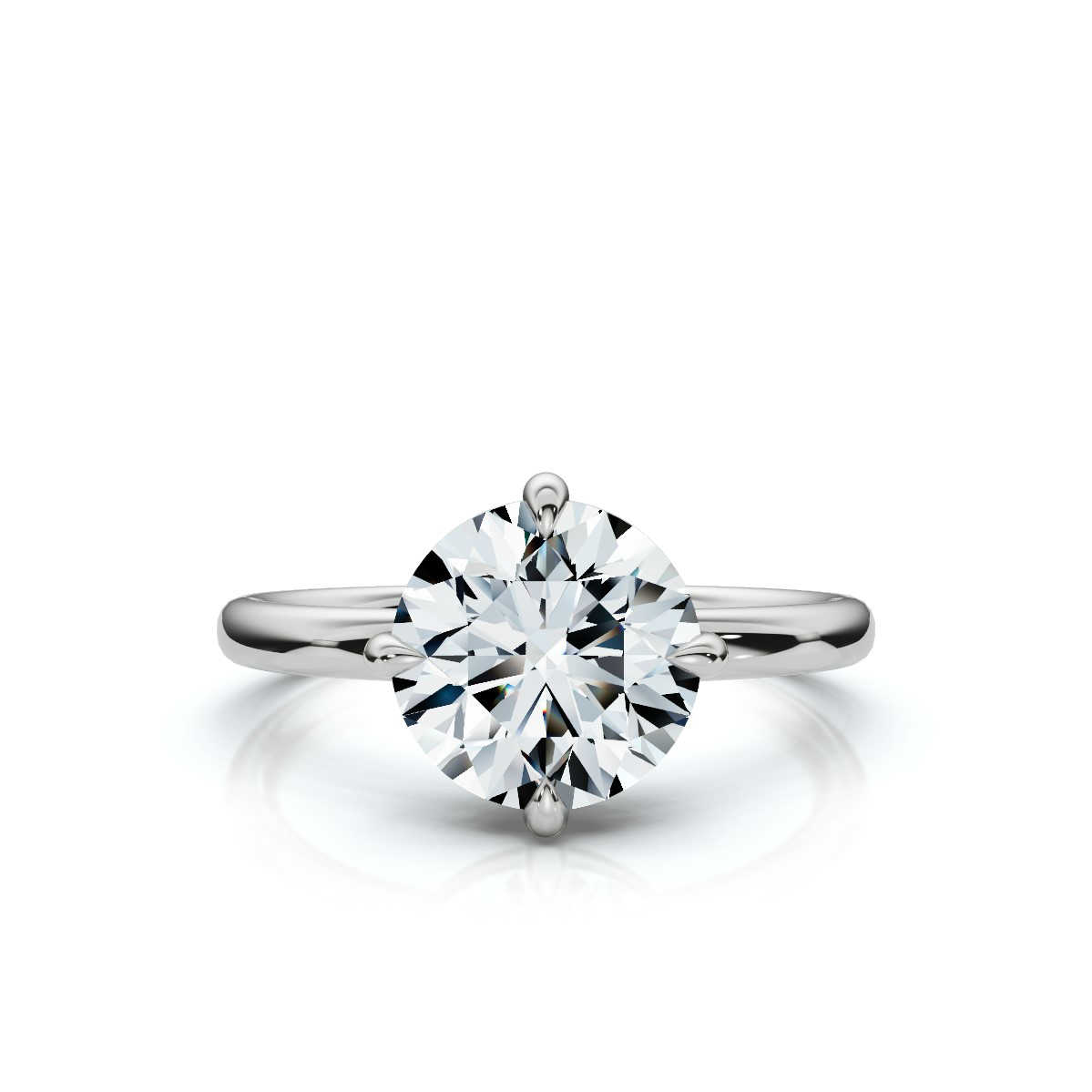 14K White Gold Kaia Solitaire Engagement Ring 