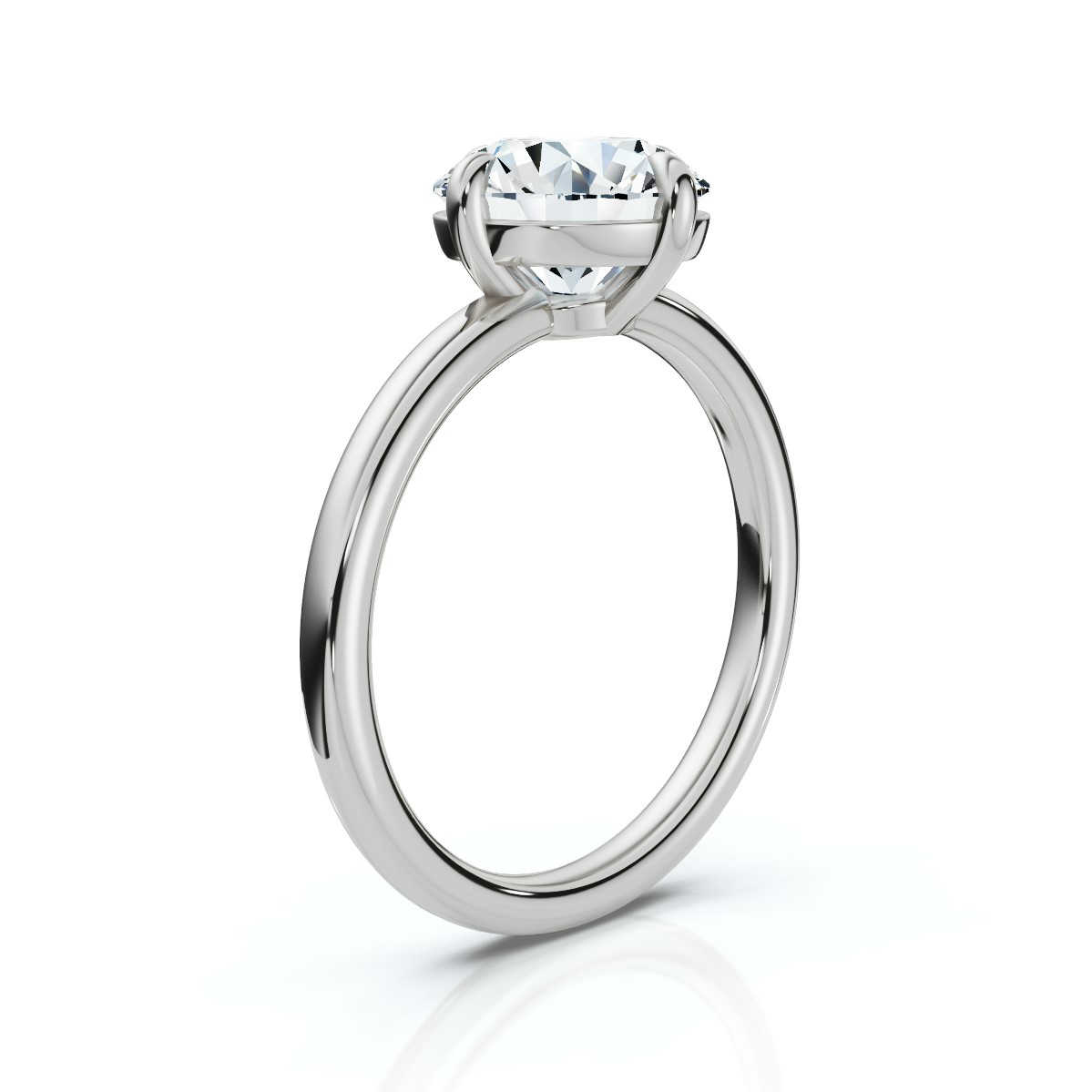 14K White Gold Kaia Solitaire Engagement Ring 