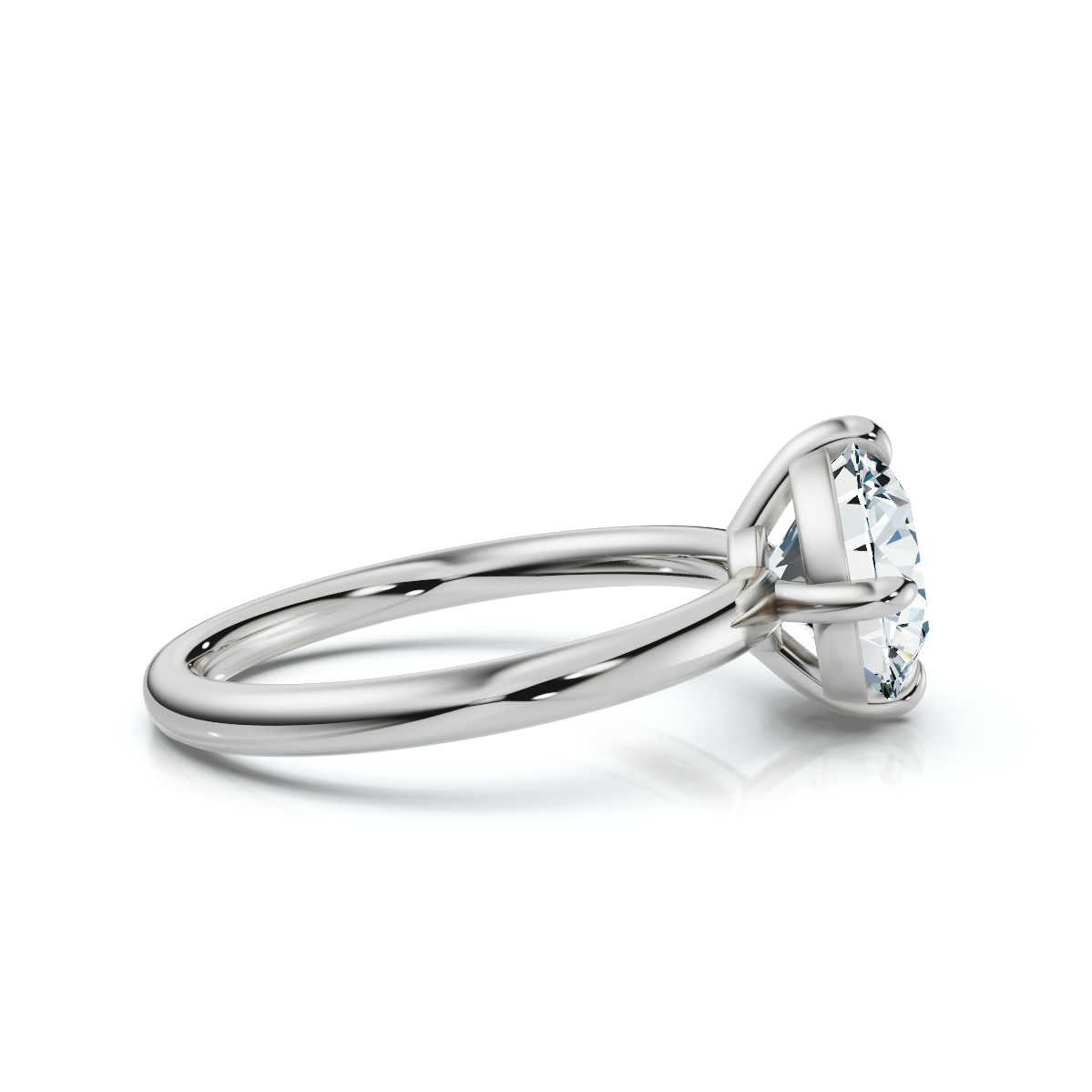 14K White Gold Kaia Solitaire Engagement Ring 