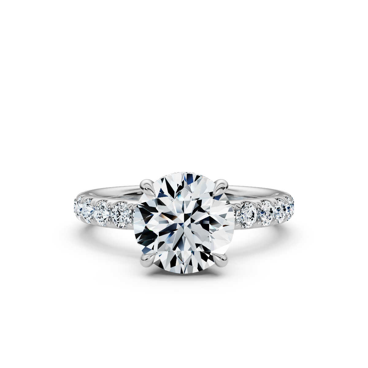 14K White Gold Cassia Hidden Accents Lab Grown Diamond Ring (1 1/5 ct. tw)