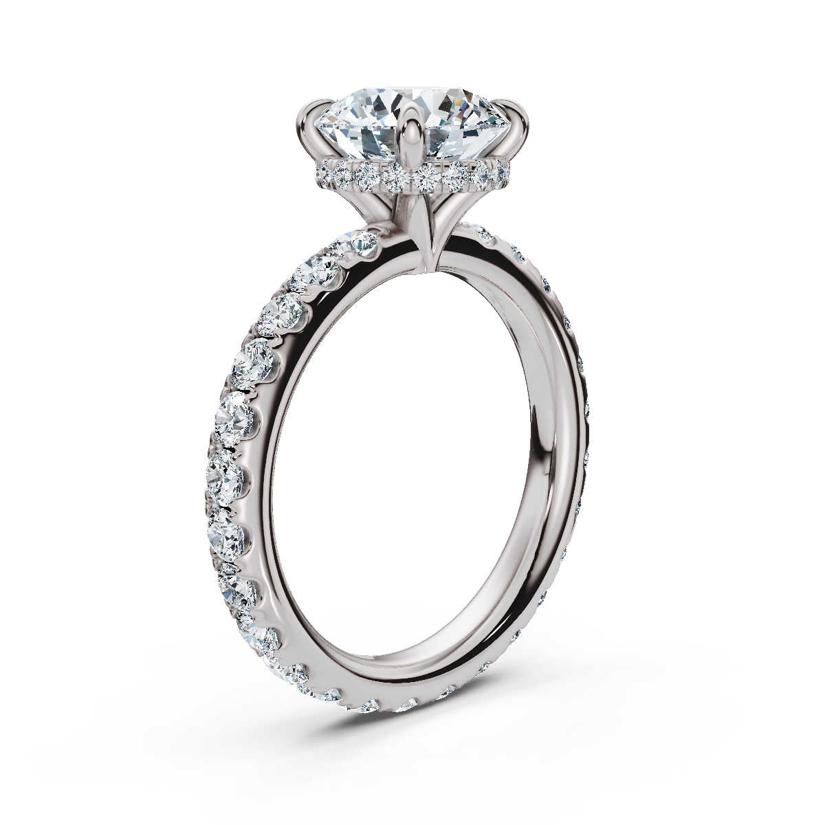 14K White Gold Cassia Hidden Accents Lab Grown Diamond Ring (1 1/5 ct. tw)