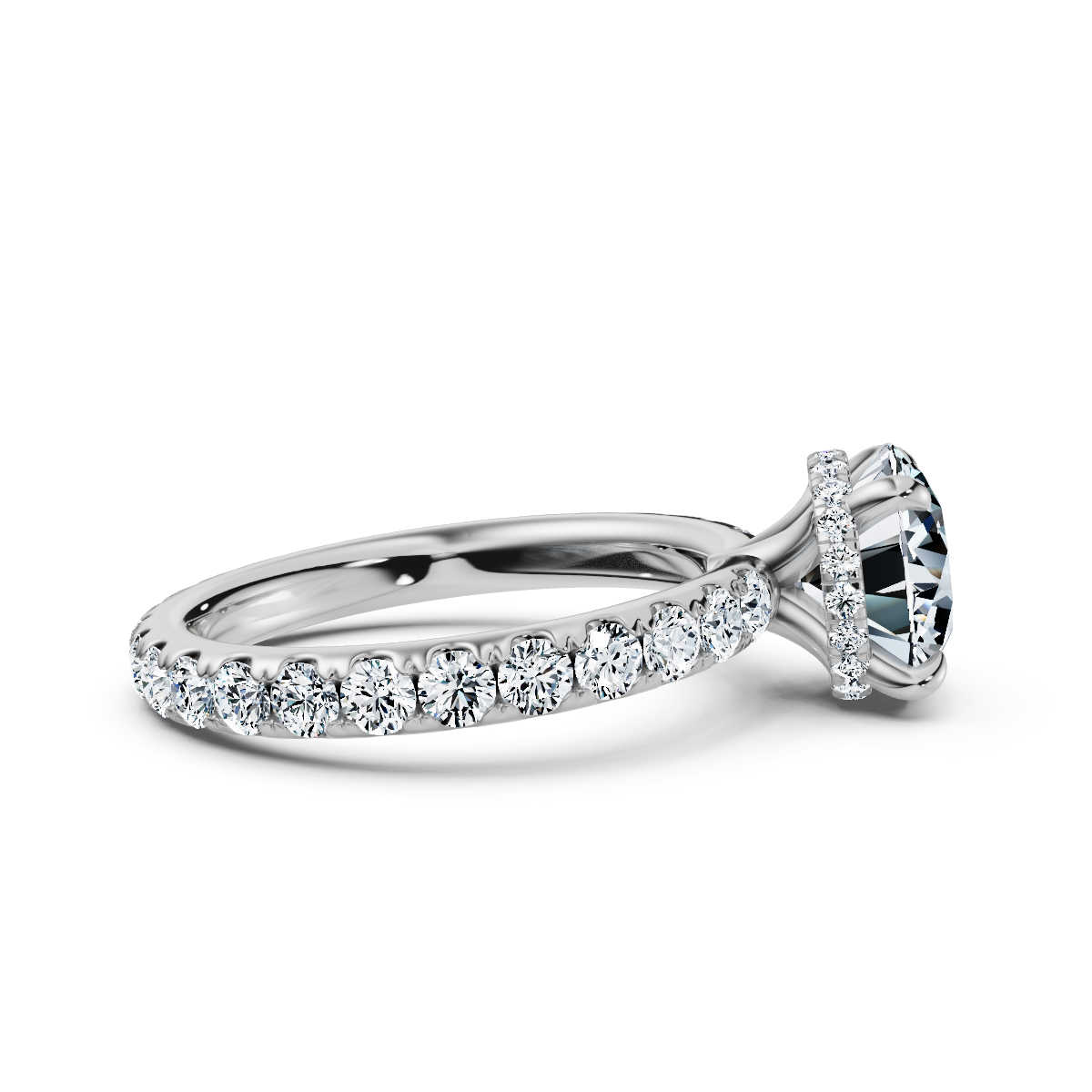 14K White Gold Cassia Hidden Accents Lab Grown Diamond Ring (1 1/5 ct. tw)