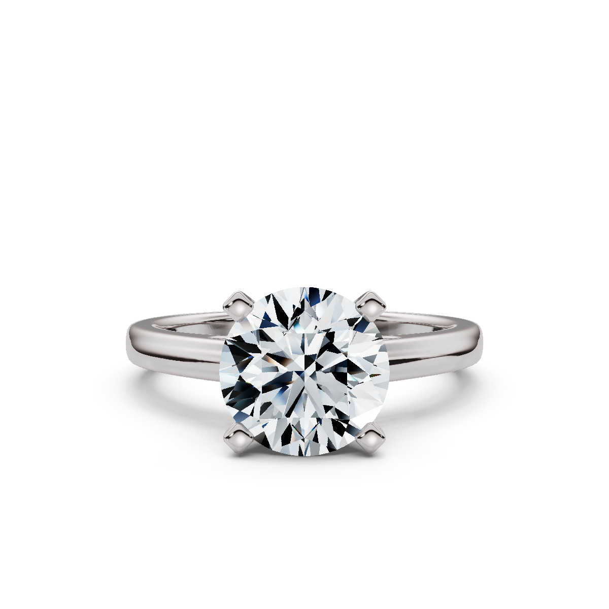 14K White Gold Susanna Solitaire Engagement Ring 