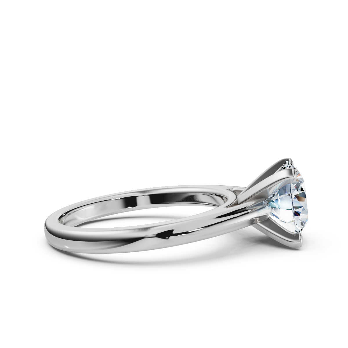 14K White Gold Susanna Solitaire Engagement Ring 