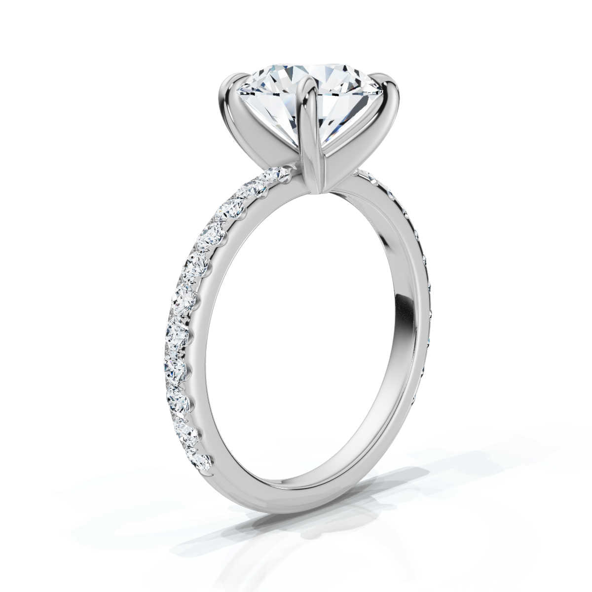 14K White Gold Shakya Hidden Accents Lab Grown Diamond Ring (2/5 ct. tw)