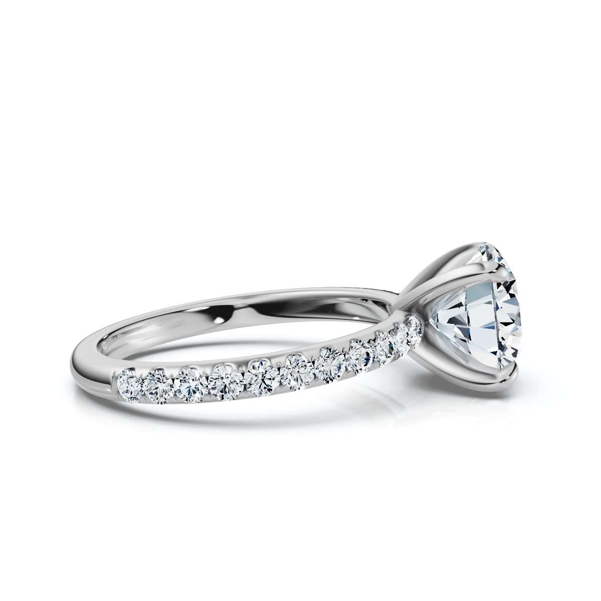 14K White Gold Shakya Hidden Accents Lab Grown Diamond Ring (2/5 ct. tw)