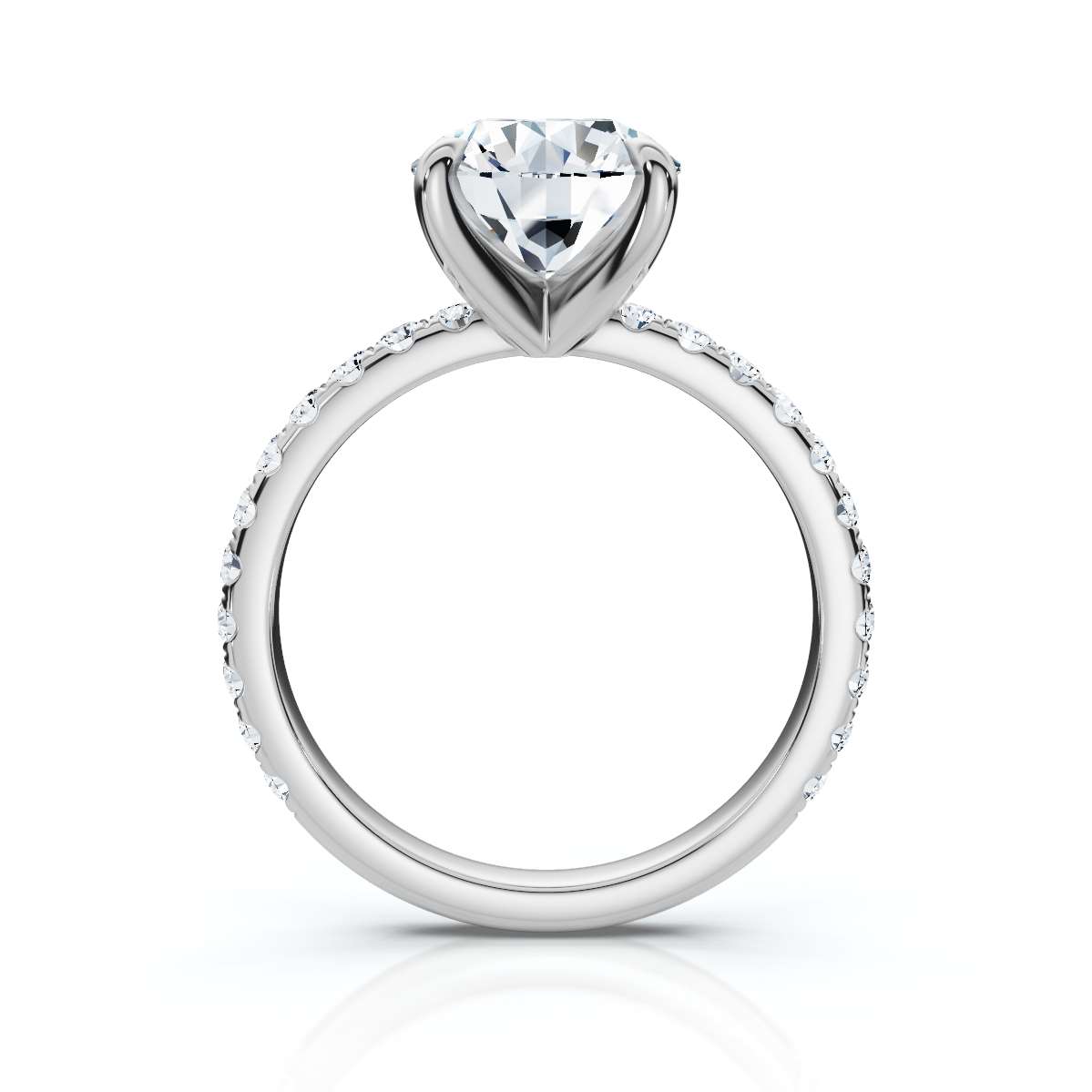 14K White Gold Shakya Hidden Accents Lab Grown Diamond Ring (2/5 ct. tw)