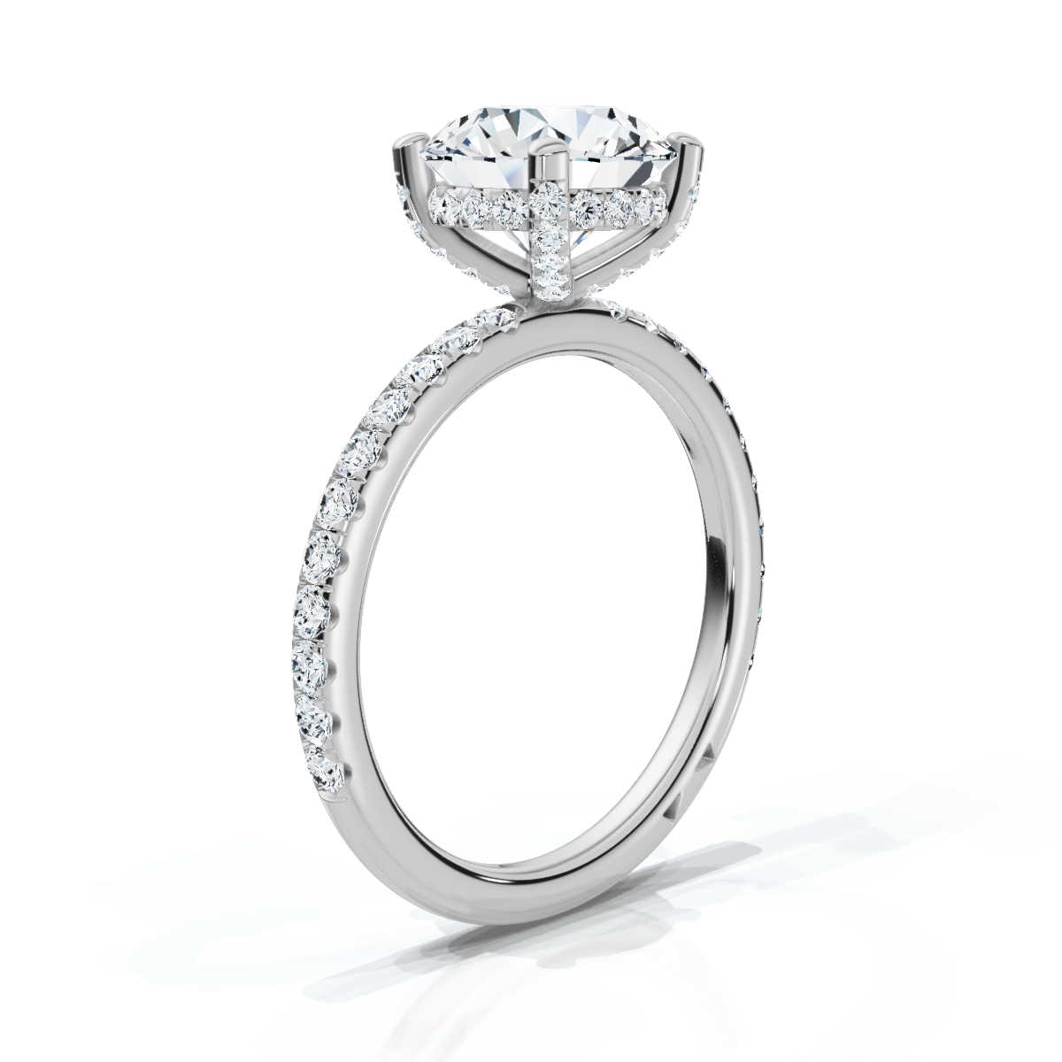 14K White Gold Elana Accents Lab Grown Diamond Ring (1/2 ct. tw)