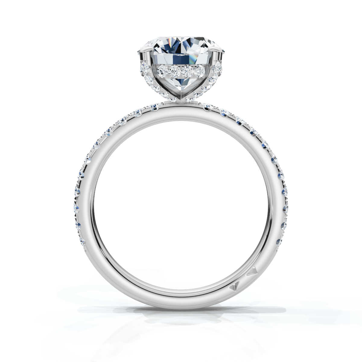 14K White Gold Elana Accents Lab Grown Diamond Ring (1/2 ct. tw)