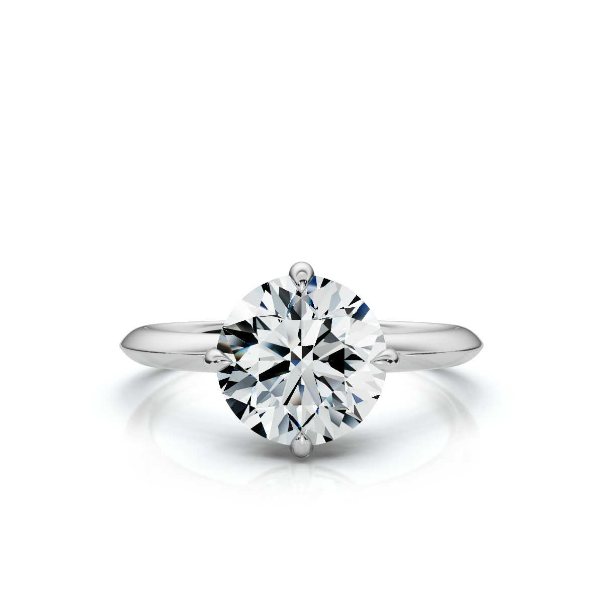 14K White Gold Alizee Solitaire Engagement Ring 