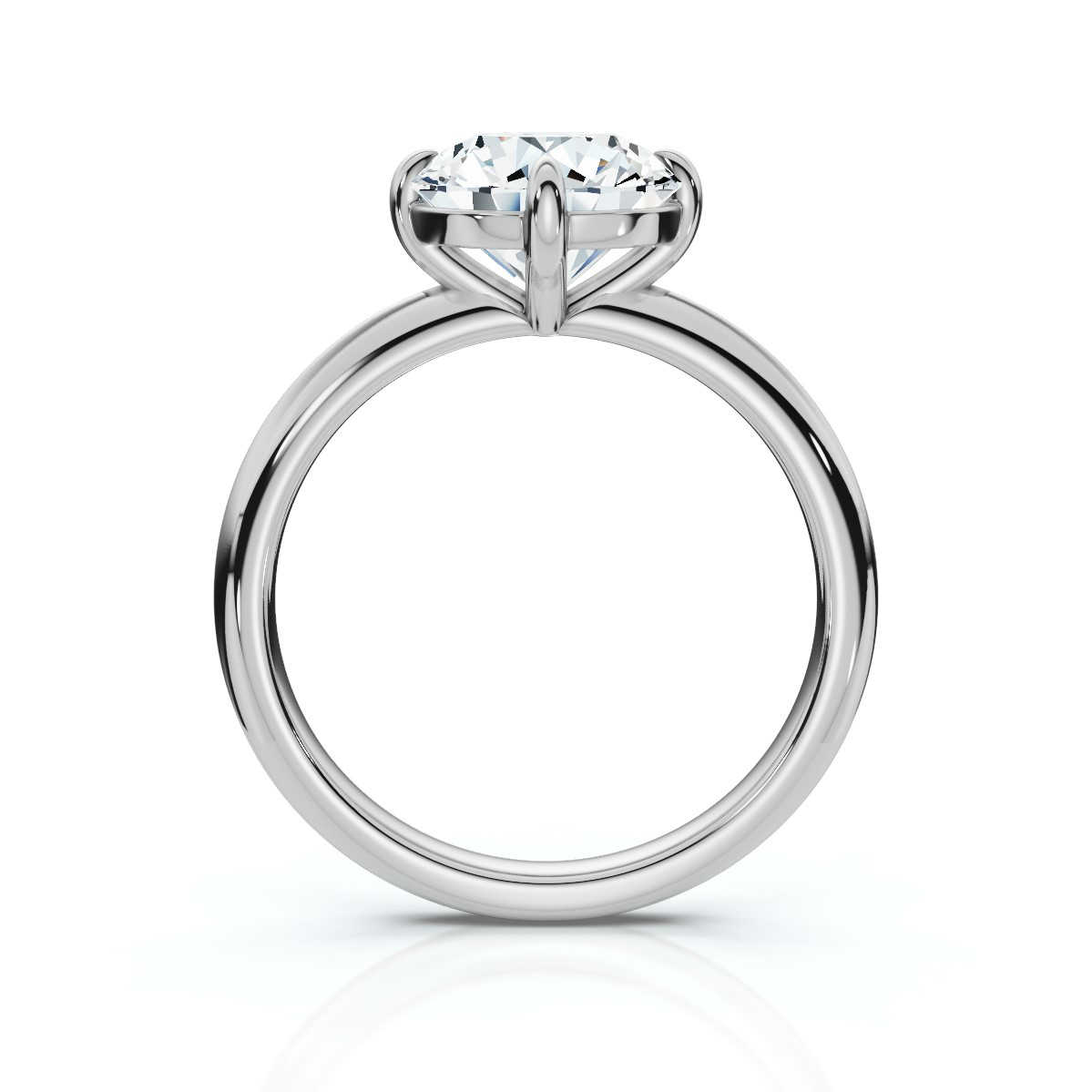 14K White Gold Alizee Solitaire Engagement Ring 