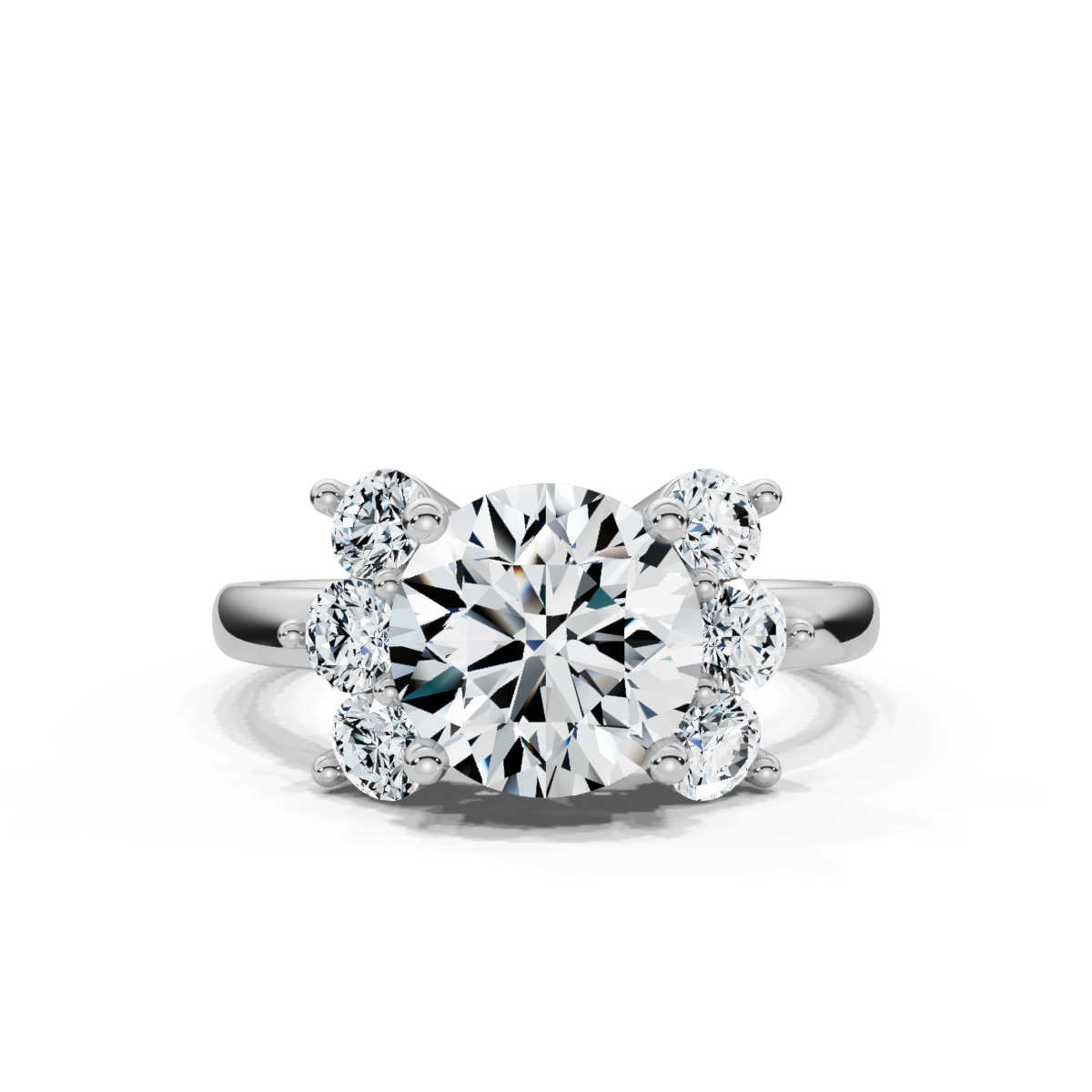 14K White Gold Paloma Accents Lab Grown Diamond Ring (2/3 ct. tw)