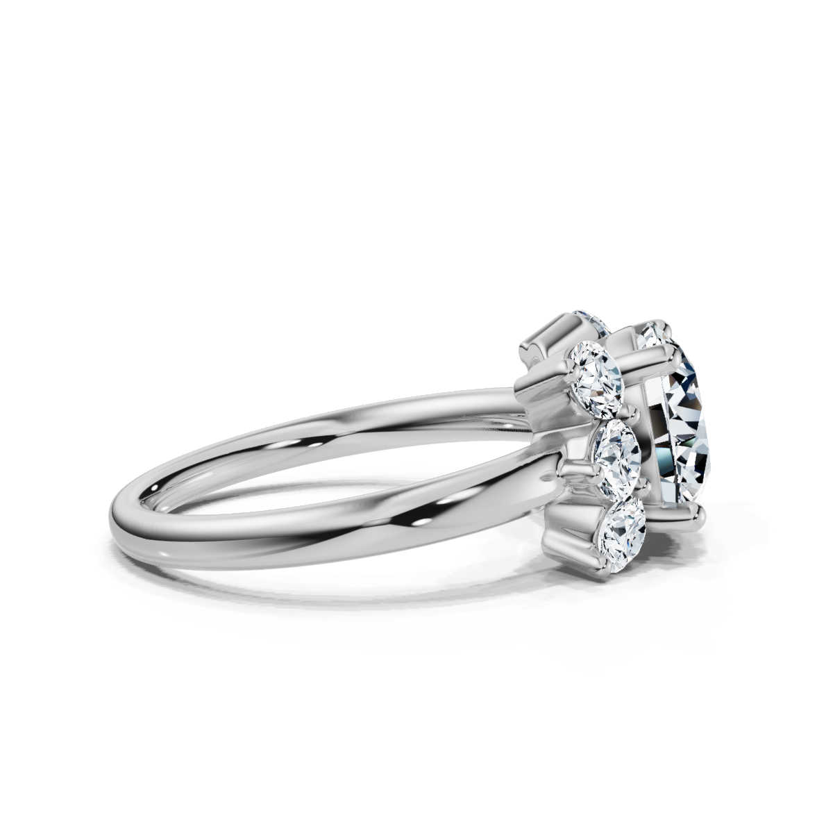 14K White Gold Paloma Accents Lab Grown Diamond Ring (2/3 ct. tw)