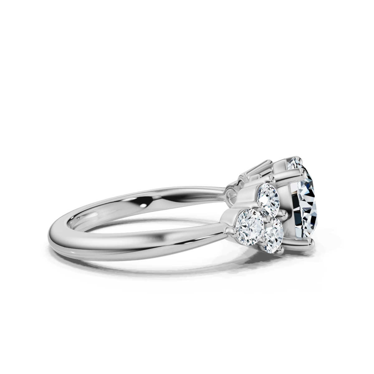 14K White Gold Acantha Accents Lab Grown Diamond Ring (2/3 ct. tw)