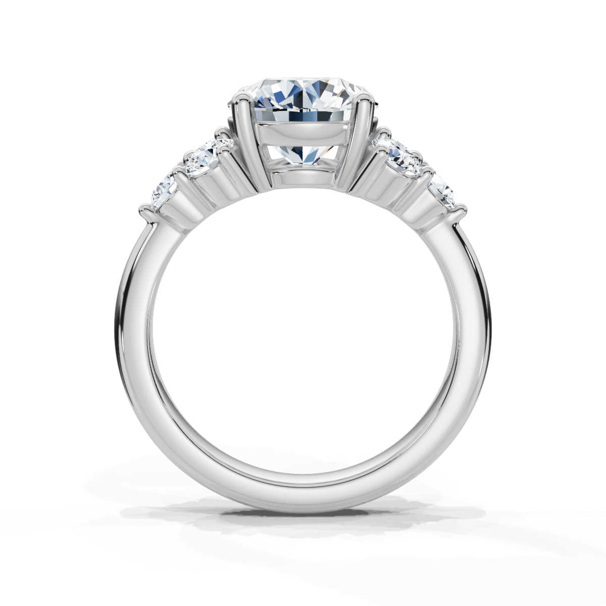 14K White Gold Acantha Accents Lab Grown Diamond Ring (2/3 ct. tw)