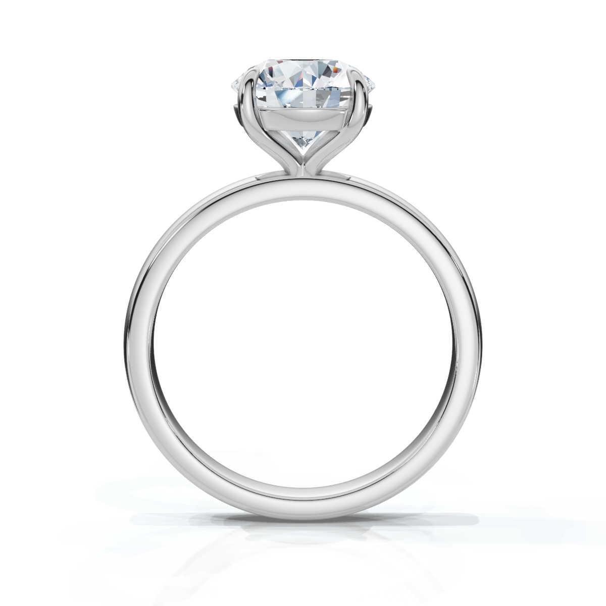 14K White Gold Tehila Solitaire Engagement Ring 