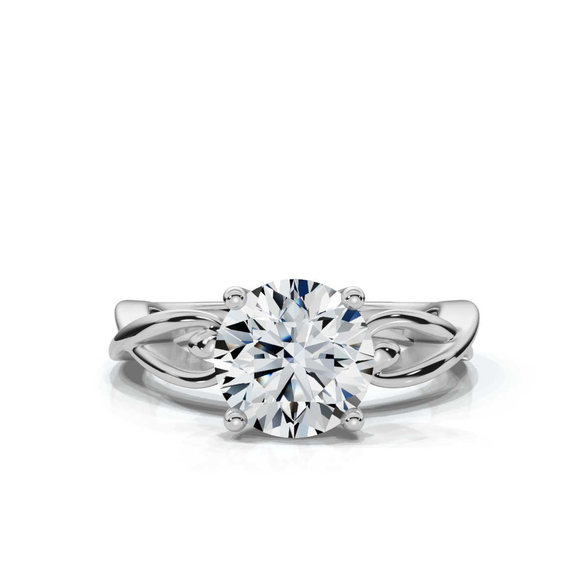 14K White Gold Shaily Solitaire Engagement Ring