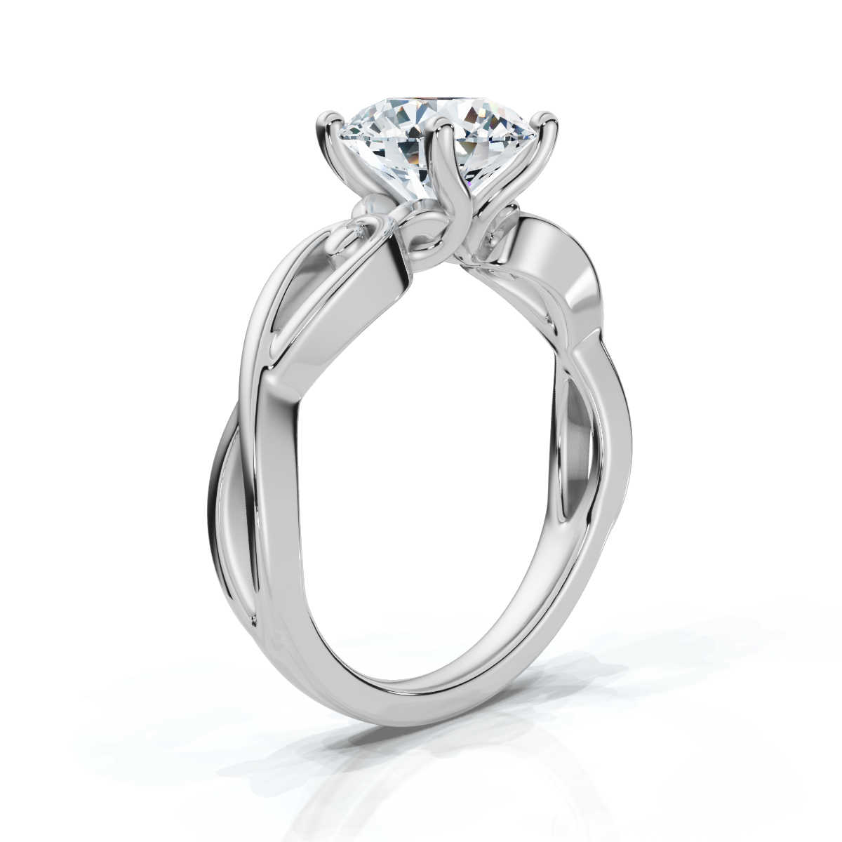 14K White Gold Shaily Solitaire Engagement Ring