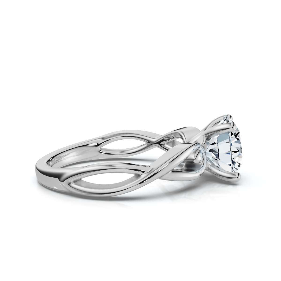 14K White Gold Shaily Solitaire Engagement Ring