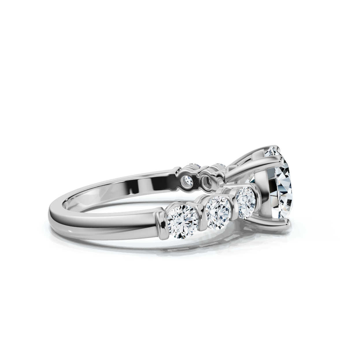 14K White Gold Clarity Accents Lab Grown Diamond Ring (2/3 ct. tw)