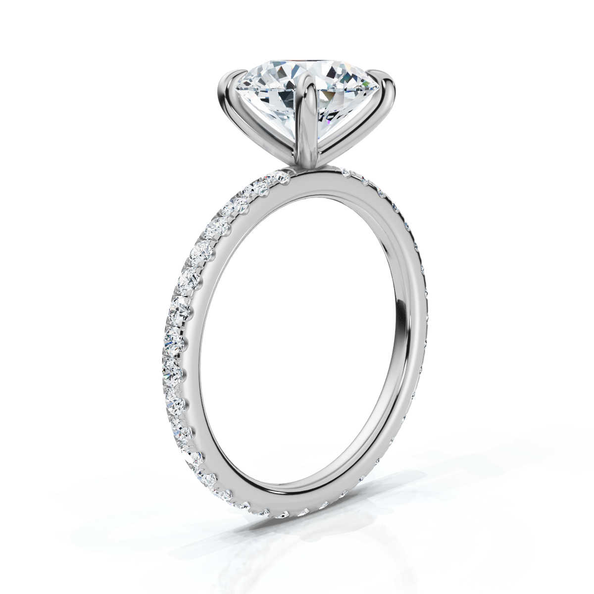 14K White Gold Darcie Accent Lab Grown Diamond Ring (1/2 ct. tw)
