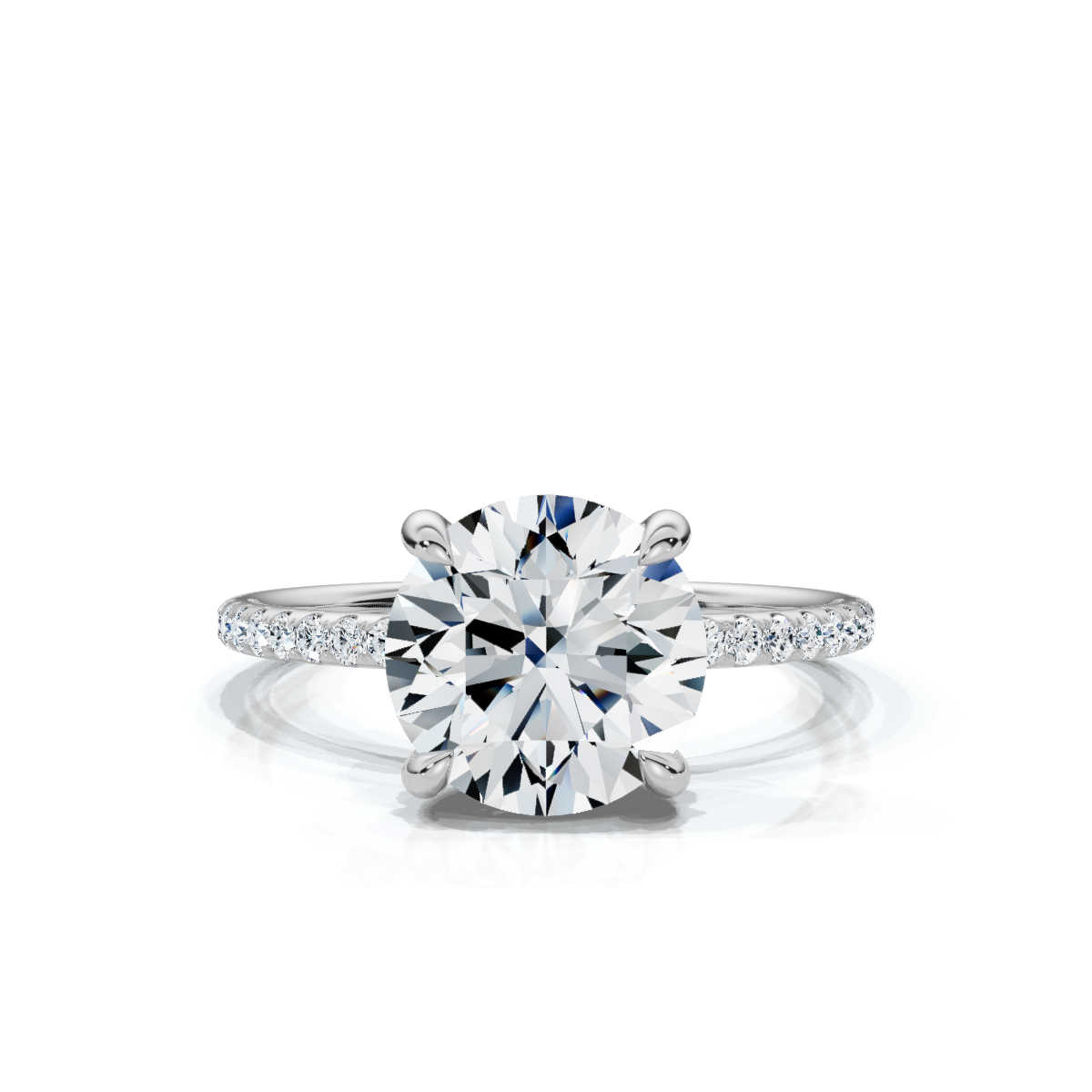 14K White Gold Valencia Eternity Lab Grown Diamond Ring (1/2 ct. tw)