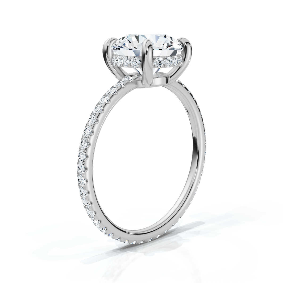 14K White Gold Valencia Eternity Lab Grown Diamond Ring (1/2 ct. tw)