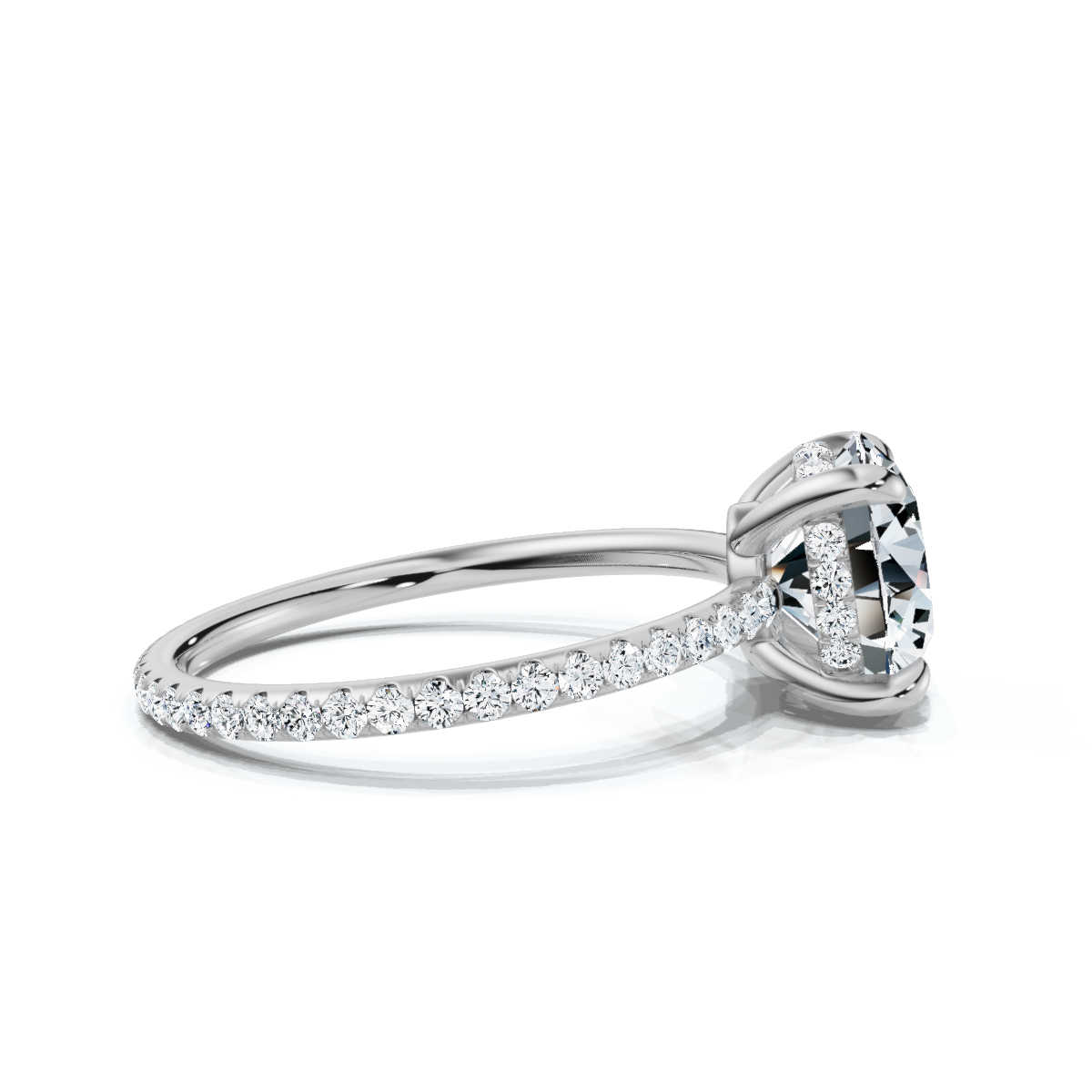 14K White Gold Valencia Eternity Lab Grown Diamond Ring (1/2 ct. tw)