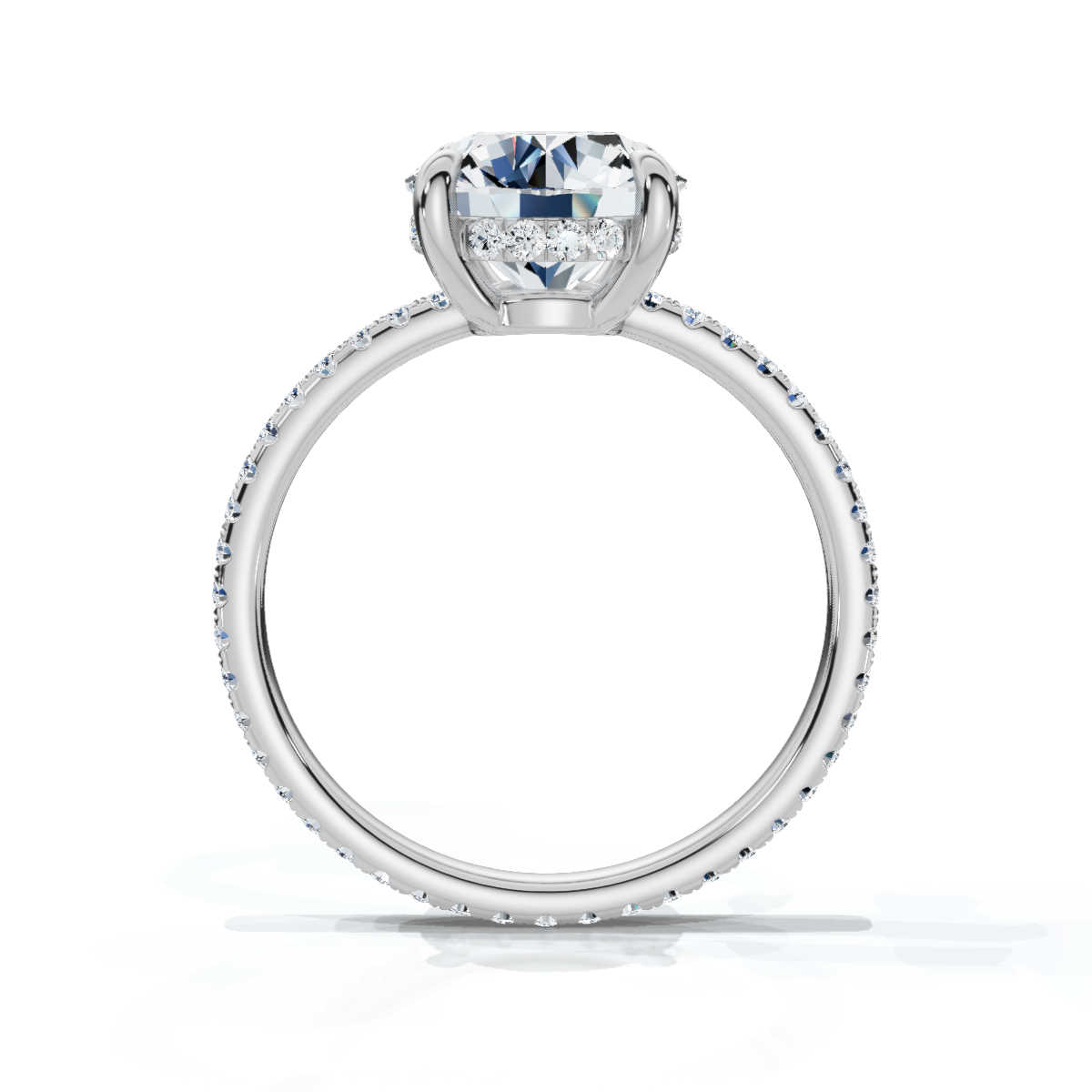 14K White Gold Valencia Eternity Lab Grown Diamond Ring (1/2 ct. tw)