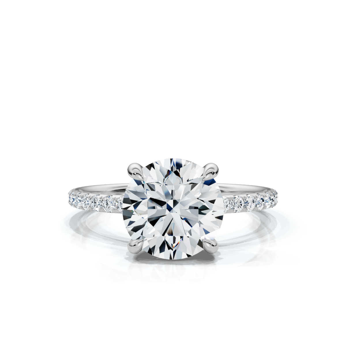14K White Gold Valencia Eternity Lab Grown Diamond Ring (2/3 ct. tw)