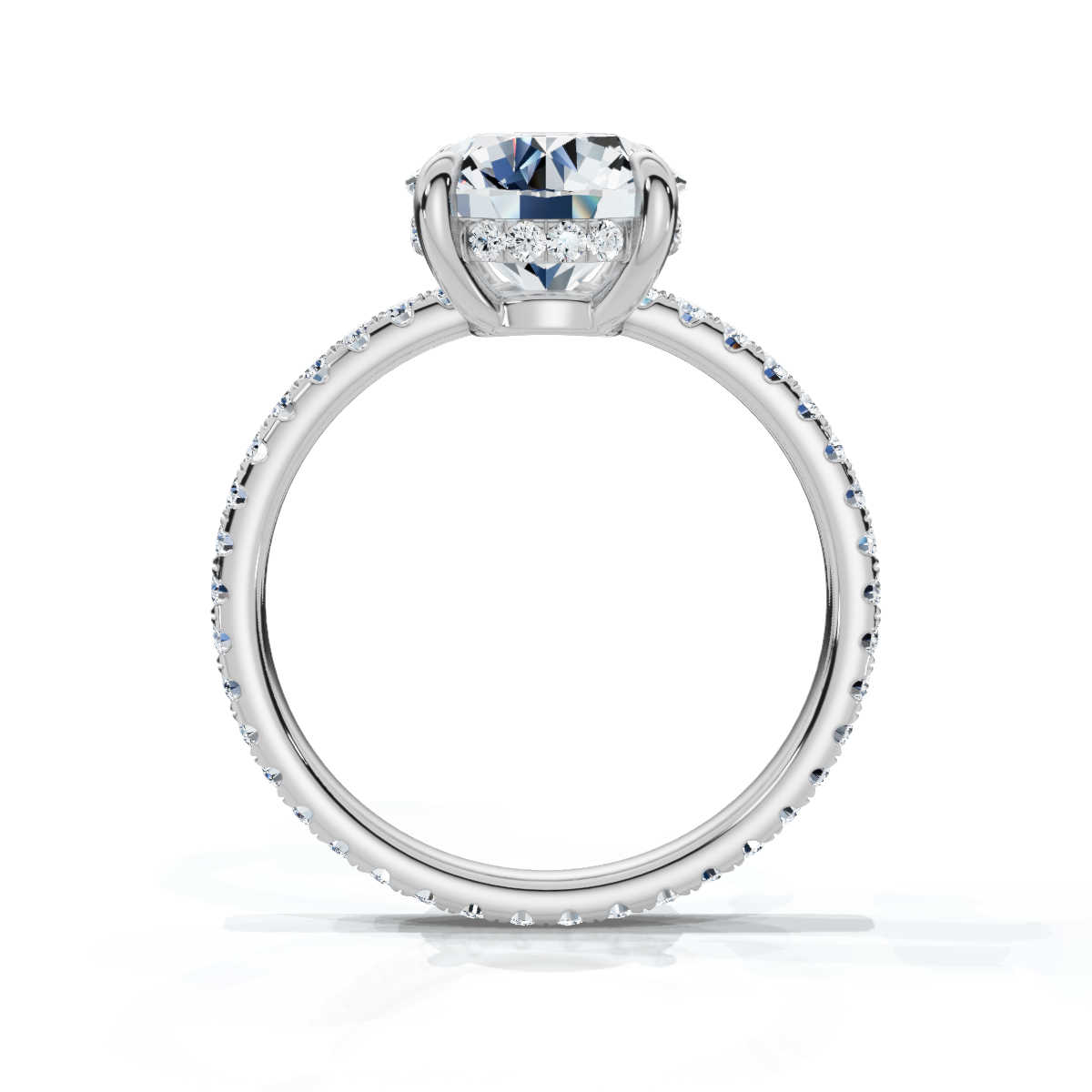 14K White Gold Valencia Eternity Lab Grown Diamond Ring (2/3 ct. tw)