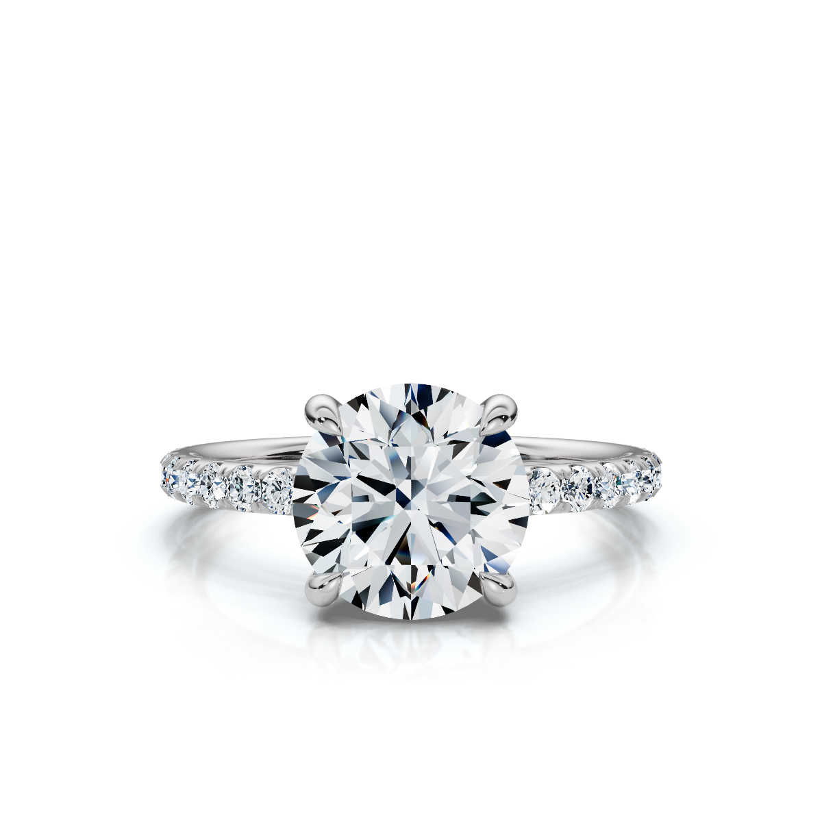 14K White Gold Valencia Eternity Lab Grown Diamond Ring (3/4 ct. tw)