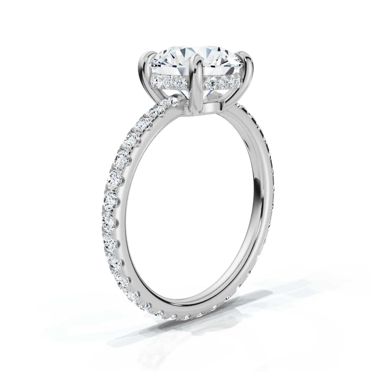 14K White Gold Valencia Eternity Lab Grown Diamond Ring (3/4 ct. tw)