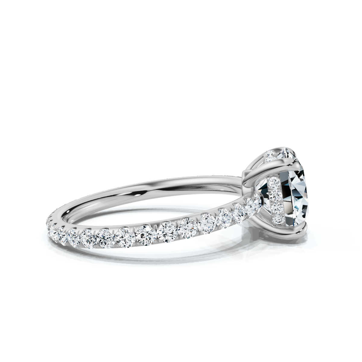 14K White Gold Valencia Eternity Lab Grown Diamond Ring (3/4 ct. tw)