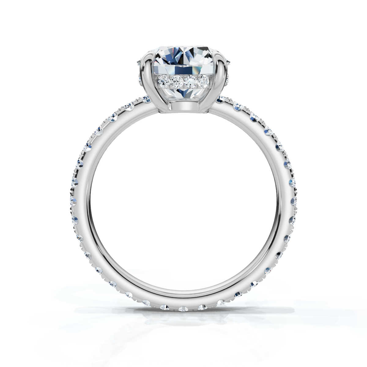 14K White Gold Valencia Eternity Lab Grown Diamond Ring (3/4 ct. tw)