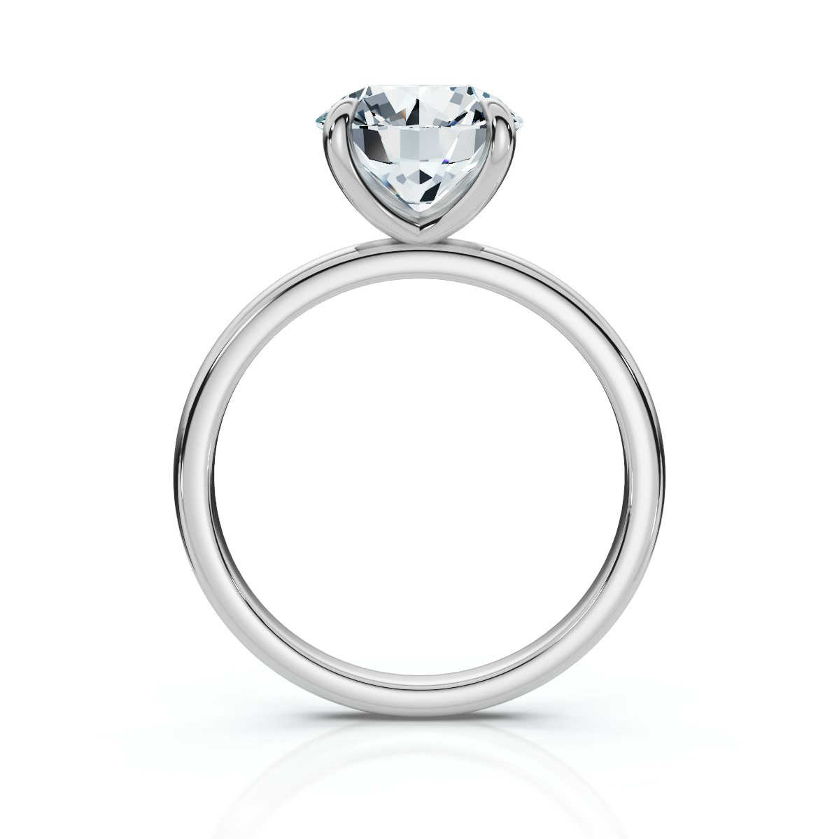 14K White Gold Yara Claw Prongs Solitaire Ring 