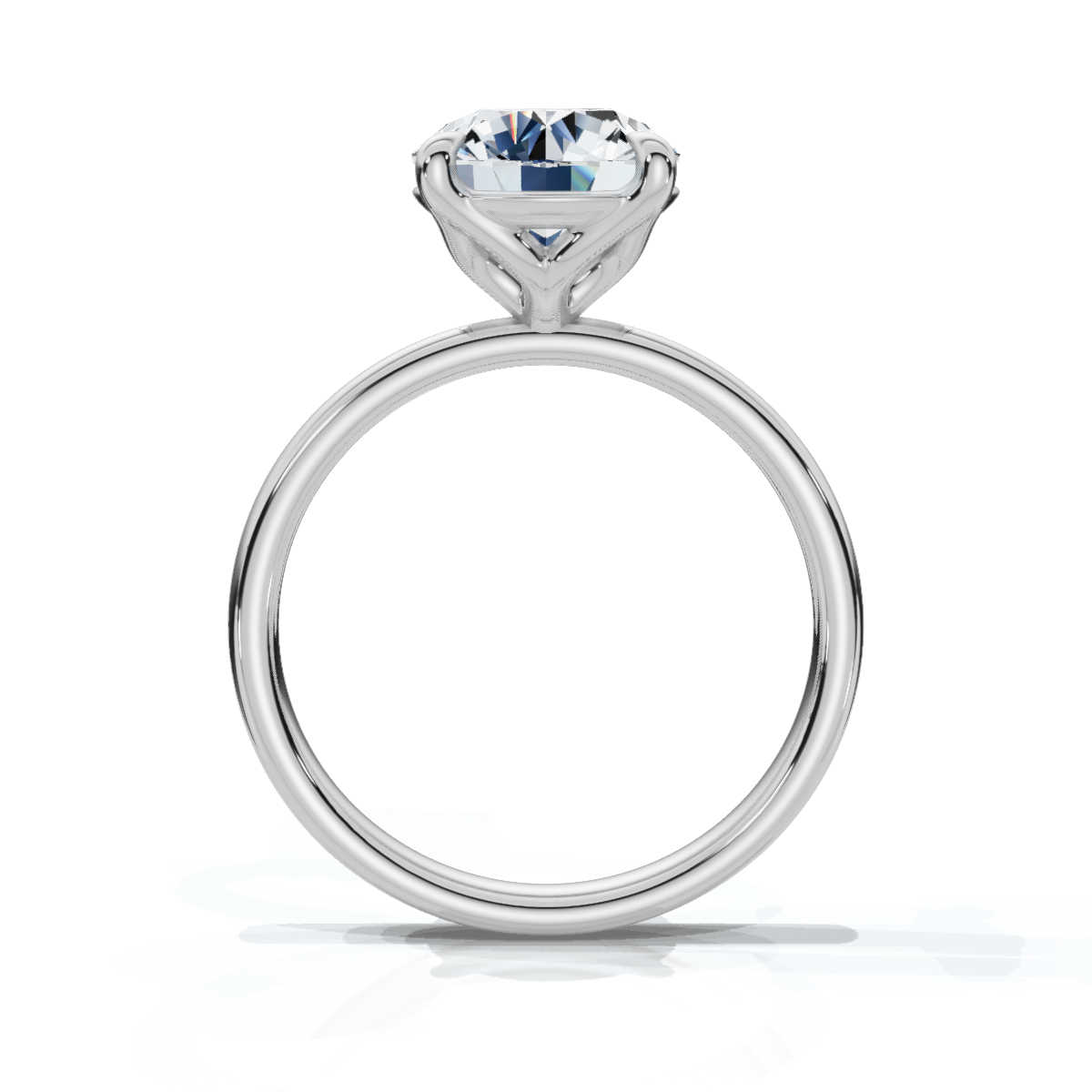 14K White Gold Tazara Solitaire Engagement Ring 