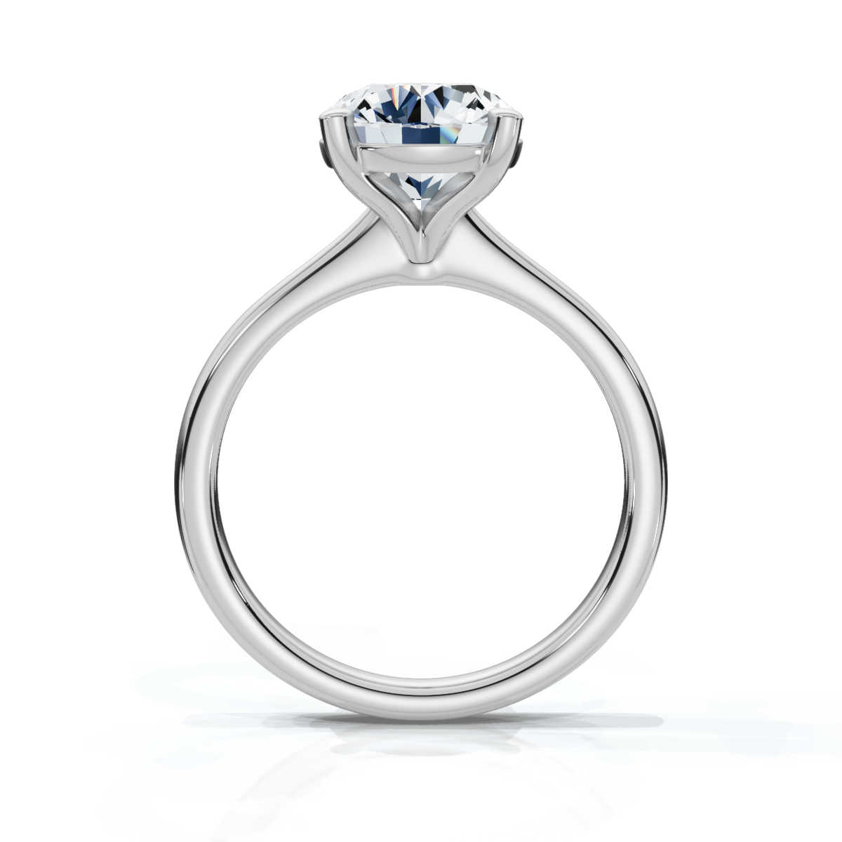 14K White Gold Brigitta Solitaire Engagement Ring 