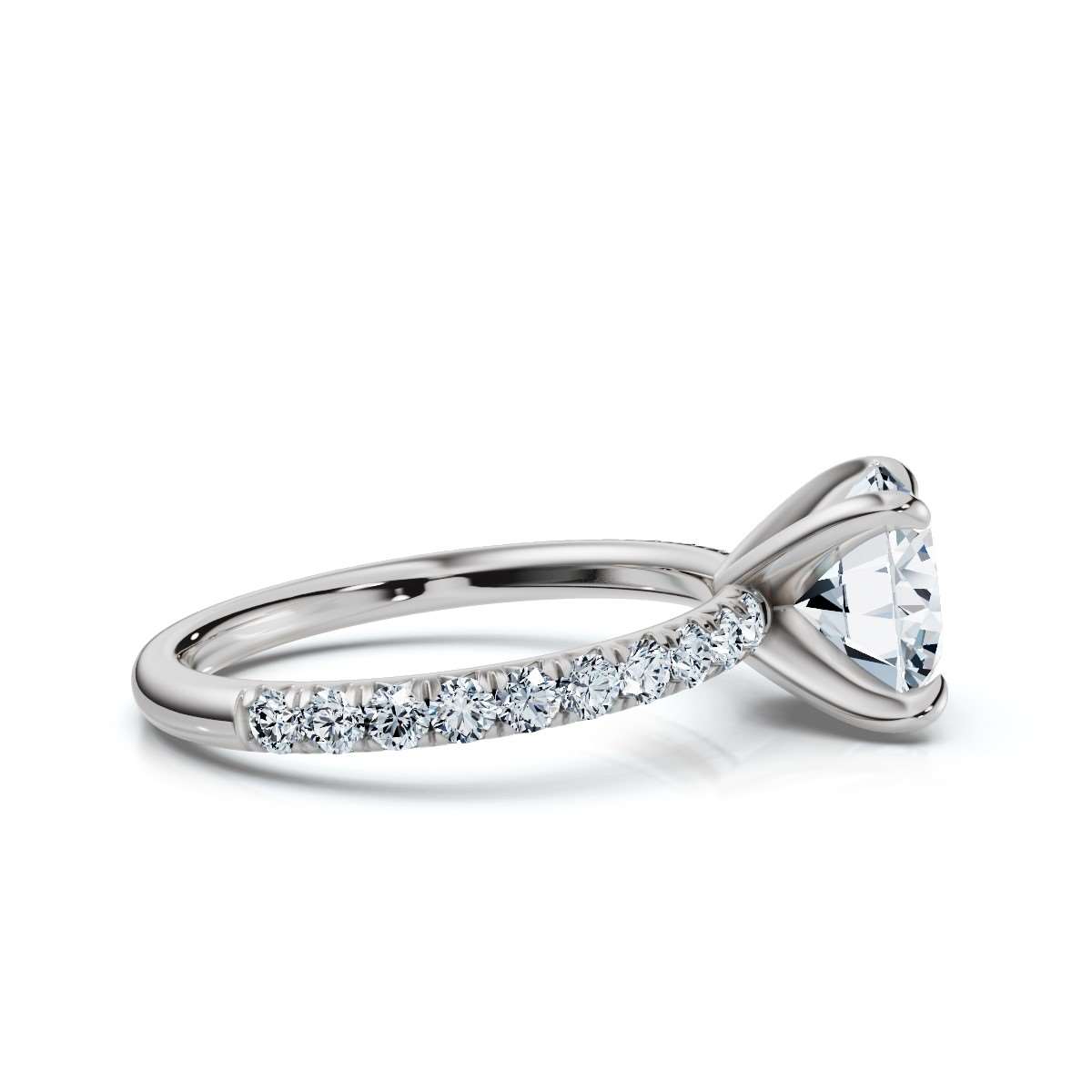14K White Gold Peta Accents Lab Grown Diamond Ring (2/5 ct. tw)