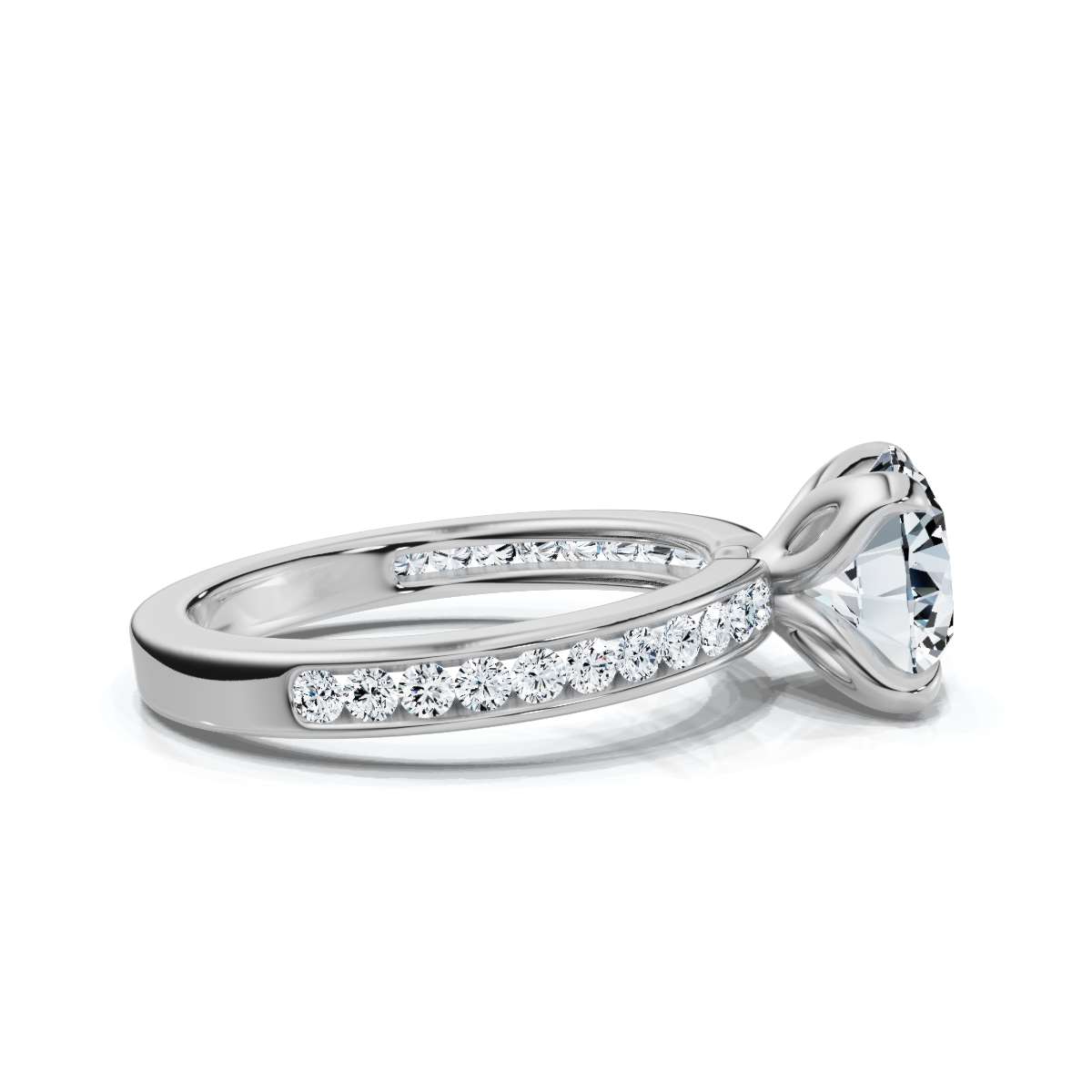 14K White Gold Gulnara Channel Lab Grown Diamond Ring (1/3 ct. tw)