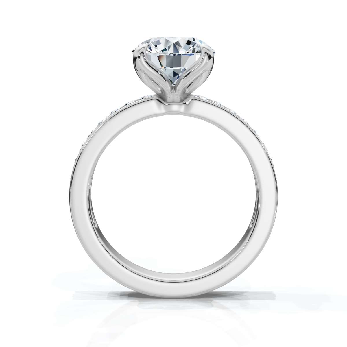 14K White Gold Gulnara Channel Lab Grown Diamond Ring (1/3 ct. tw)