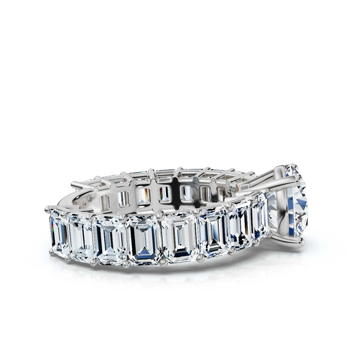 14K White Gold Naima Accents Lab Grown Diamond Ring (4 4/5 ct. tw)