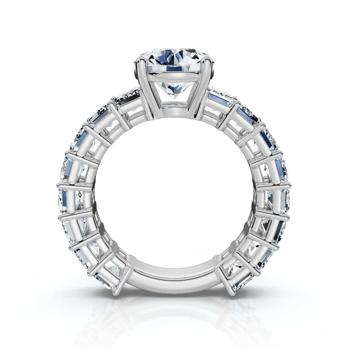 14K White Gold Naima Accents Lab Grown Diamond Ring (4 4/5 ct. tw)