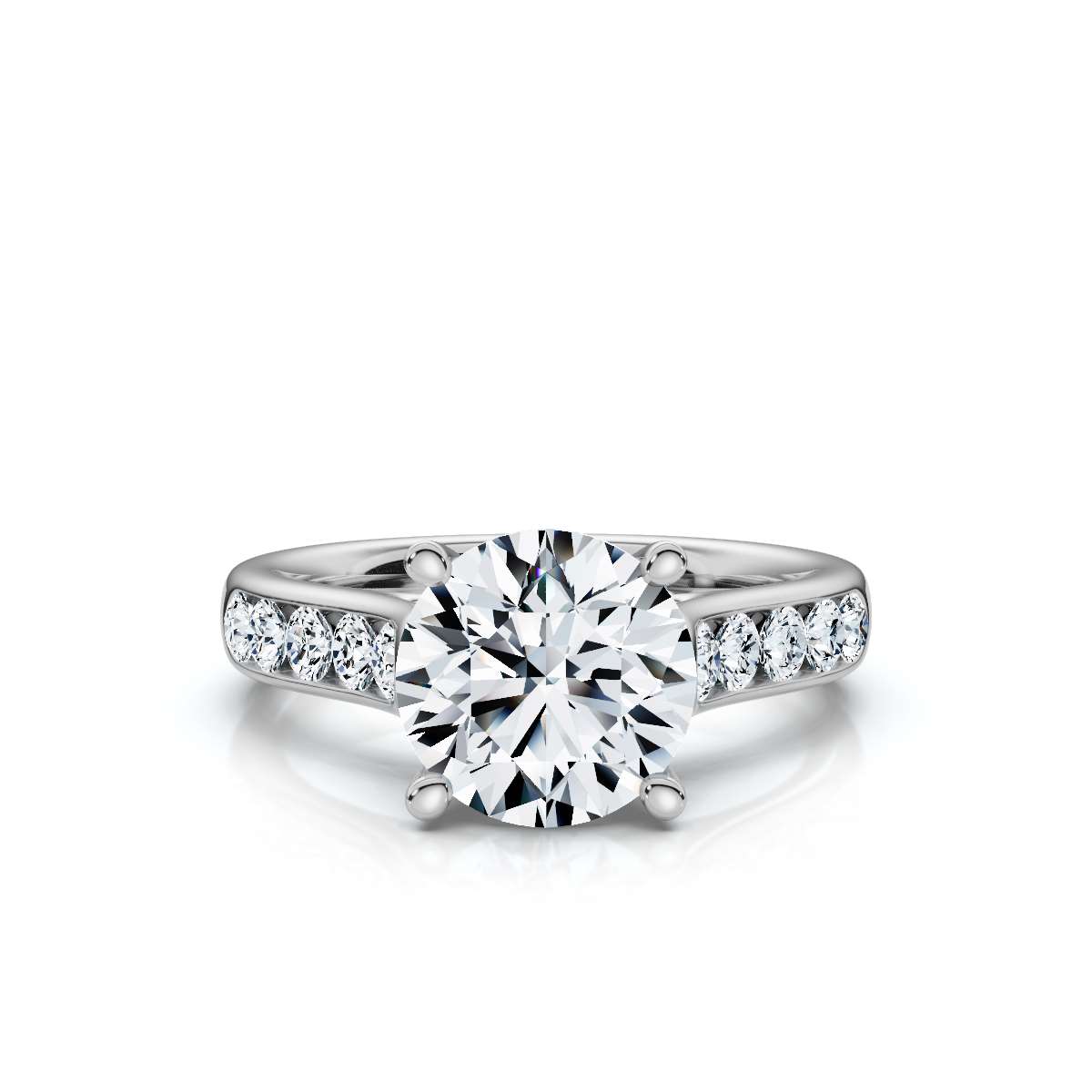 14K White Gold Betania Accents Lab Grown Diamond Ring (2/5 ct. tw)